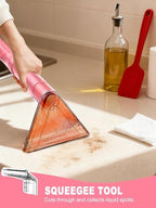Portable Carpet & Upholstery Cleaner Machine for Pets, Powerful Suction Spot Cleaner for Couch, Sofa, Rugs, Stairs & Car Interior, Lightweight Deep Stain Remover with Cleaning Solution, Pink - Image 6