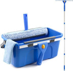 PIMEKOY Window Cleaning Kit with Bucket, Squeegee and Scrubber for Outdoor by PIMEKOY