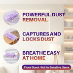 JOYMOOP Scented Telescopic Duster kit, 3FT Extendable Handle (Purple) + 24 Purple Refills for Swiffer Feather Duster,Easy Cleaning for Ceilings, Ceiling Fans, Blinds, Vents & Shelves - Image 3