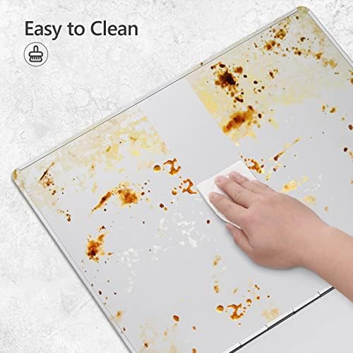 2 Pack 2 Sided Splatter Guard, Yhuitek Anti Splatter Shield Stainless Steel Oil Splatter Guard for Stove Top, Foldable Grease Splatter Screen, 14.5"x12.2"(H) - Image 6