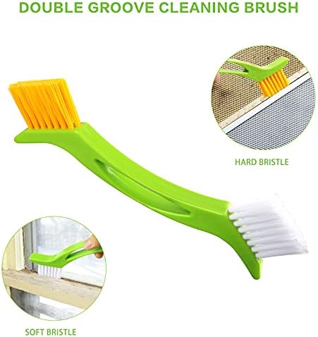 8 Pack Grout Cleaner Brush, Hand-held Groove Gap Cleaning Tools Tile Joint Scrub Brush to Deep Clean, Household Cleaning Brushes for Window Door Track, Stove Tops, Shower, Kitchen, Seams, Floor Lines - Image 3