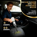 2 in 1 Handheld Car Vacuum Portable Cordless, 2 Speed Handheld Vacuum 20000PA High Power Air Blower & Pump & Air Duster, Mini Hand Held Vacuum Rechargeable for Home, Car, Office, Pet Hair - Image 5