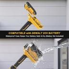 6" Brushless Cordless Power Spin Scrubber Compatible with DeWalt 20V Max (Tool Only), 2-Speed 350 RPM Electric Floor Scrubber with Water Hose Valve, 90° Adjustable Head for Deck, Patio & Driveway - Image 4