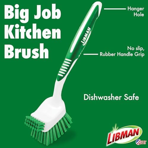 Libman Heavy Duty Scrub Brush Kit for Tub, Tile & Grout, 3 Brush Styles - Image 4