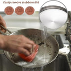 Iron Scrubbers for Pots and Pans Non-Scratch Iron Scrub Brush - Image 5