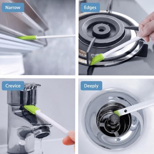 Lumkew Crevice Cleaning Brushes Tool for Tiny Small Spaces, 40Pcs, Green - Image 3