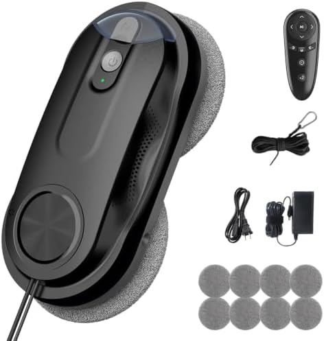 KKI Window Cleaning Robot with Dual Spray for High-Rise Windows,Black by Unknown