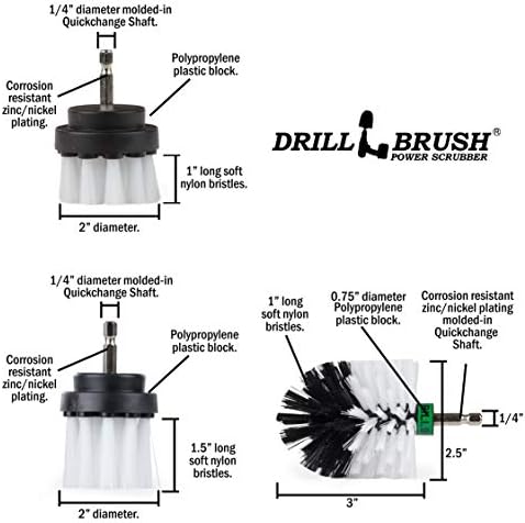 Drill Brush Ultimate Car Wash Kit - Wheel Brush - Car Carpet - Spin Brush - Image 5