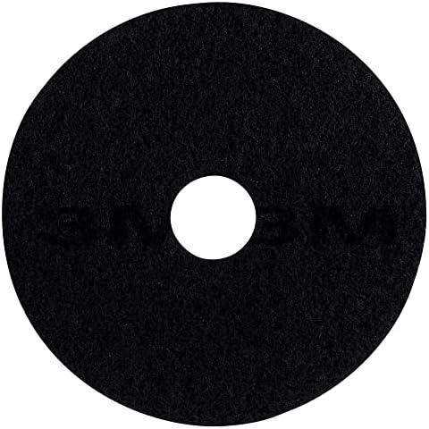3M Low-Speed Stripper Floor Pad 7200, 19" Diameter, Black (Case of 5) - Image 2