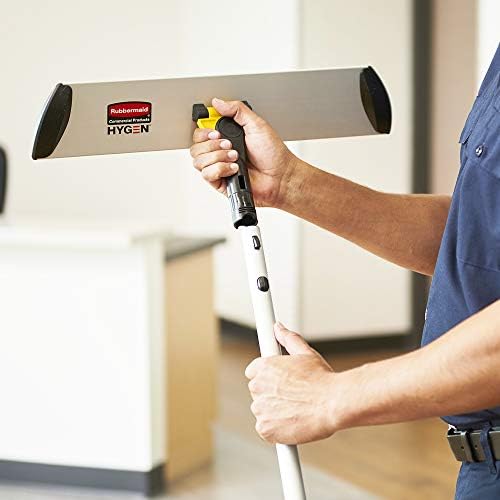 Rubbermaid Commercial Products HYGEN Quick-Connect Adjustable Extension Handle/Pole, Lightweight Cleaning Tool for Floors/Walls/Ceilings/Windows for Janitorial/Residential/Commercial/Business, Yellow - Image 4