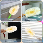 Vesici 400 Pcs Duster Refills Compatible with Swiffer Dusters Bulk Disposable Replacement Thickened with 1 Handle Heavy Duty for Cleaning, Office (Yellow) - Image 3