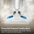 BISSELL Steam Mop 1940A PowerFresh Floor Steam Cleaner for Hard Wood & Tile with Natural Sanitization, Easy Scrubber, Variable Steam, 12” Cleaning Path - Image 2
