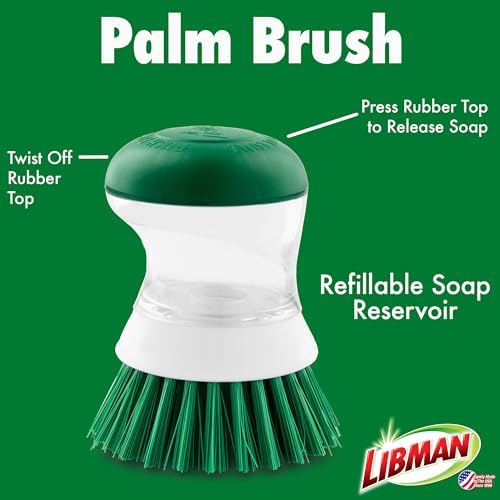 Libman Bottle & Dish Kitchen Brush Kit with Straw Cleaner, 4 Brush Styles - Image 5
