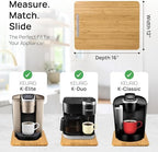 Ibyx Appliance Slider, Sliding Tray for Coffee Maker, 12 x 16 in, Natural - Image 5