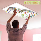8pcs Spanish Classroom Fluorescent Light Covers,2x4 FT Colorful Confetti - Image 4