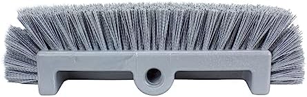 SPARTA Multi-Level Tile Scrub Brush 12" Wide Brush Head, Heavy-Duty Tile Cleaning Brush with End Bristles for Commercial Tiles, Tubs and Floor, Plastic, 12 Inches, Gray, (Pack of 12) - Image 2