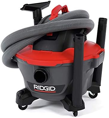 RIDGID 62698 RT0600 NXT 6-Gal. Wet Dry Shop Vacuum with Casters, 4.25 Peak HP Motor, and Pro Locking Hose, Dark Gray and Red - Image 2