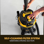 Vacmaster Professional VDK611PF 0201 6 Gal Wet/Dry Vac Self-Cleaning Filter - Image 4