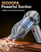 houscly Car Vacuum Cordless Mini Handhled 4-in-1 High Power Cleaner 25000Pa - Image 2