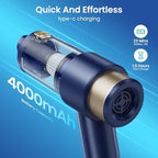 Car Vacuum Handheld Vacuum Cleaner, 15000PA Suction, Mini Vacuums with Air Duster and Blower, Portable Hand Held Vacuum for Car, House, Crumbs, Hair (Blue) - Image 3