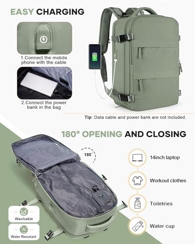 coofay Vacuum Backpack Travel with Pump Vacpack Travel Backpack with Vacuum System Mochila de Viaje Compresion al Vacio Easyvacpack Airbag Backpacks for Traveling Carry on Luggage - Image 5