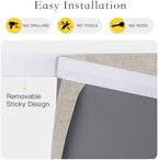 NICETOWN 100% Blackout Privacy French Door Curtains for Window - Image 3