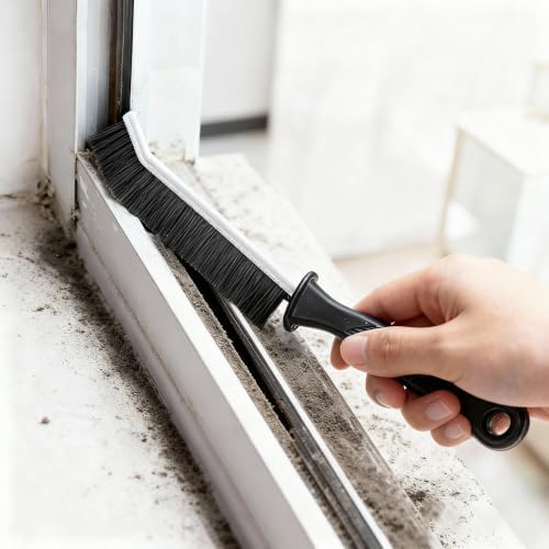 Crevice Cleaning Brush Set, Hard Bristle Grout Brush, 7-Pack - Image 7