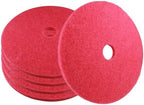 20 Inch Red Floor Buffer Pads, Medium Duty Scrubbing & Buffing Floor Pads, ≥2.3cm Thick Commercial Daily Cleaning Pads for Floor Machines (5-Pack) by AIOLITHINC