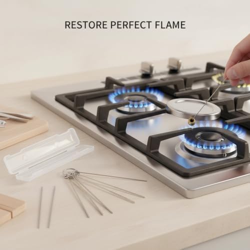 Stainless Steel Stove Nozzle Tool Set, Burner Jet Accessory for Gas Cooktop - Image 3
