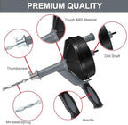Drain Auger, Clog Remover with Drill Adapter, 25 Feet Flexible Plumbing Snake Use Manually or Powered for Kitchen,Bathrom and Shower Sink, Comes with Gloves(Gray) - Image 2