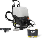 Dapper Commercial Carpet and Upholstery Extractor Cleaning Machine with Steam, Spray-Vacuum, Blower & Mite Remover. — Designed for Deep Cleaning. Dual Separate Circuit Power Cords by DapperSupply