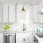 STICKGOO 10-Sheet Subway Tile Peel and Stick Wall Tiles, Seamless Design Polished Dolomite Kitchen Backsplash, PVC Stick on Tiles for Kitchen, Bathroom, RV, Fireplace - Image 6