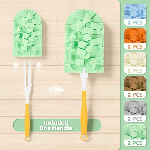 12 PCS Microfiber Reusable Duster Refills for Swiffer Duster - Image 2