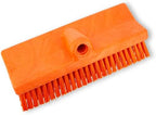 SPARTA 40423EC24 Plastic Floor Scrub Brush, Wall Brush, Equipment Brush with Nonabsorbent Bristles for Industrial Kitchens, Hospitals, Commercial Cleaning, 10 Inches, Orange - Image 2