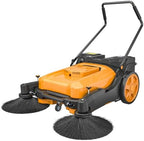 Battery Powered Floor Sweeper 42'' with Water Spray, 39600 Sqft/h by Velwoxk