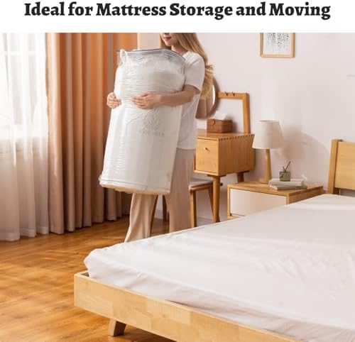 2pcs Mattress Vacuum Bag 94.5x47.2inch Space Saver Vacuum Storage bags,Oversized Vacuum bag Twin Mattress Vacuum Bag King Mattress Vacuum Sealer Bag for Memory Foam Mattress Moving Shipping Storage - Image 2