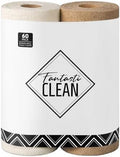 Fantasticlean Microfiber Cleaning Cloth Roll- 60 Sheets,12"x12"(Tan, Beige) by Fantasticlean
