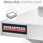 DuraSteel Stainless Steel Shelf - 72 Inch Wide x 12 Deep Commercial NSF Mounted Metal Wall Shelf Pantry Organizer Garage Storage Shelves - Rack Shelving Restaurant Kitchen Units Laundry Utility Room - Image 5