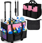 Cleaning Caddy with Wheels and Cleaning Apron, Built-in Hard Support Board by Unknown