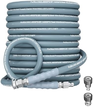 70ft Pressure Washer Hose 3/8" Swivel Quick Connector by PURILITZS
