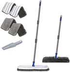 Two Sided Dust Mop for Floor Cleaning, 360°Microfiber Mop with 4 Mops Pads by MASTERTOP