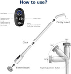 Electric Spin Scrubber, 200Mins Runtime Bathroom Scrubber with 3-Speed & LCD Display, Full-Body IPX7 Shower Scrubber with 8 Heads for Bathtub Kitchen Floor Grout, 53IN Extendable Handle - Image 6