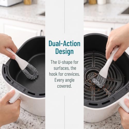 4pcs Stovetop Cleaning Brush U Shaped with Hooked Head for Precision - Image 3