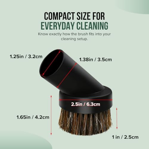 Selgo niversal Vacuum Cleaner Dusting Brush with Horse Hair Bristles, Black (Dusting Brush), Pack of 10 - Image 3