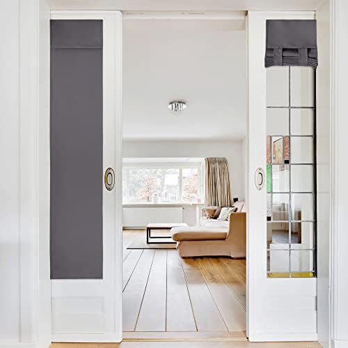 NICETOWN Grey French Door Sidelight Curtains for Side Window Cover by NICETOWN