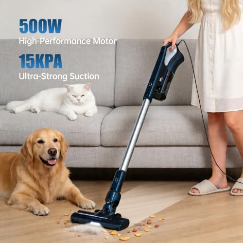 Corded Stick Vacuum Cleaners for Home Converts to Handheld VA002 - Image 2