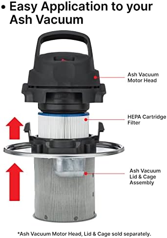 Shop-Vac 9032933 Ash Vacuum HEPA Cartridge Filter, Effective Filtration, Dry Non-Hazardous Material Use, (1-Pack) - Image 3