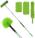 Ceiling Fan Cleaner Cobweb Duster with 6Ft/72'' Extension Pole High Ceiling Fan Blade Cleaning Tool Microfiber Duster Reusable Pads for Cleaning Ceiling Fan, Spider Web, Baseboard, Blind by ZAVRSKI