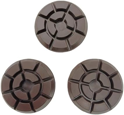 Diamond Floor Polishing Pads, 3 Inch Resin Bond Hook and Loop Polishing Pucks for Concrete, Terrazzo, Marble, Granite, Grit 100, 3PCS - Image 2