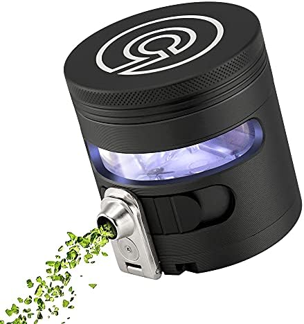 Cloudious9 - Tectonic9 Manual Grinder Automatic Dispenser Large 2.5" Aluminum Alloy (Black), For Home & Kitchen Only by Cloudious9